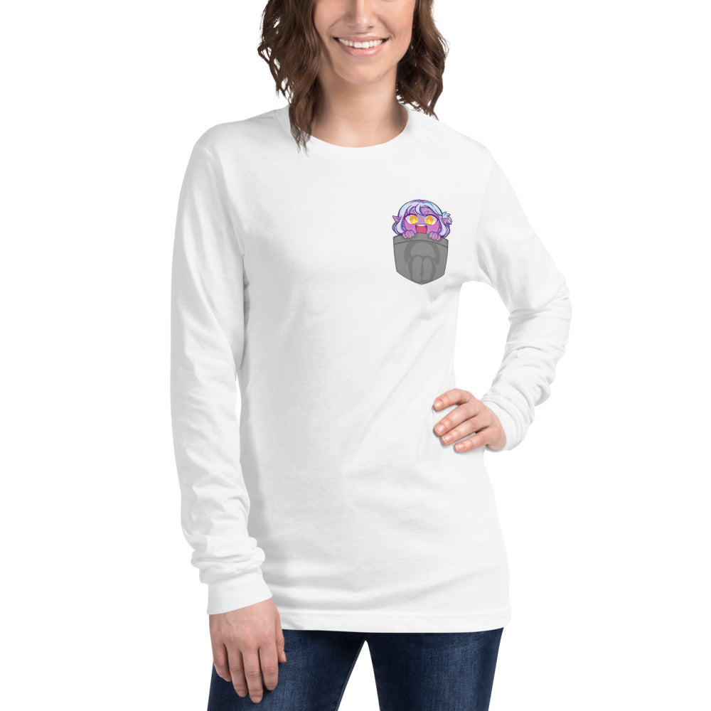 Pocket Rogue Unisex Long Sleeve Tee (Grey)