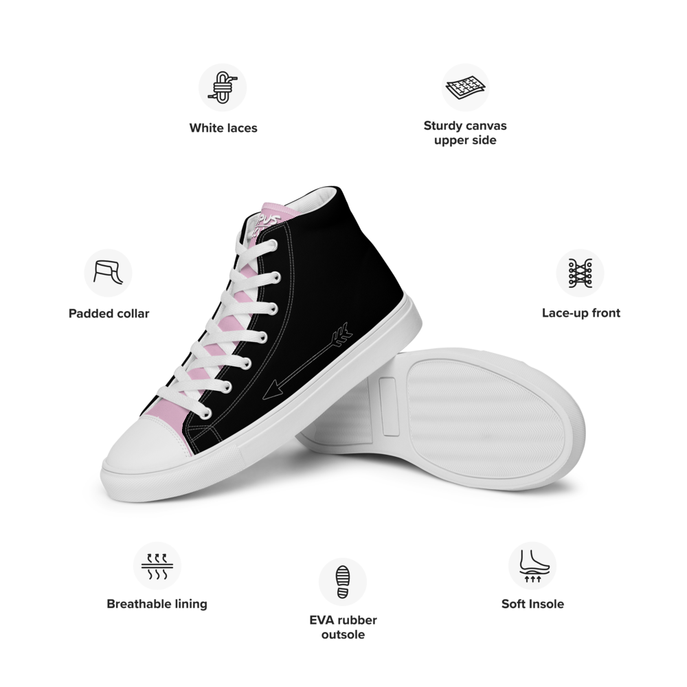 Women’s high top canvas shoes
