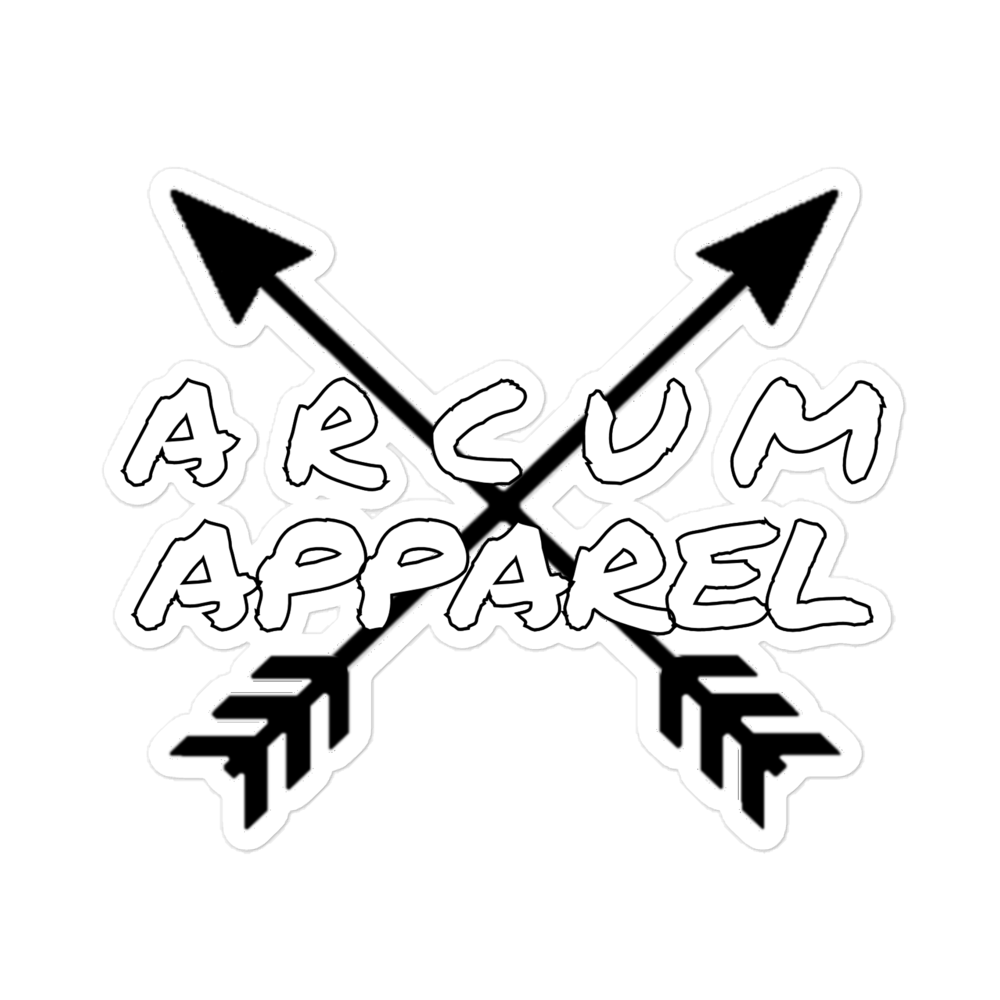 'Arcum Apparel' logo sticker