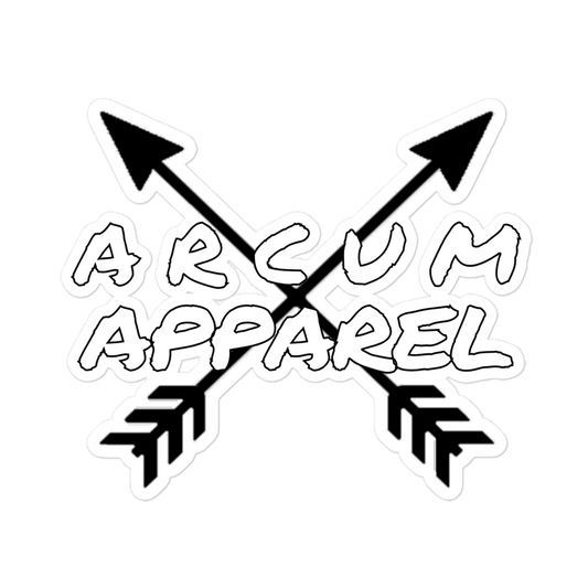 'Arcum Apparel' logo sticker