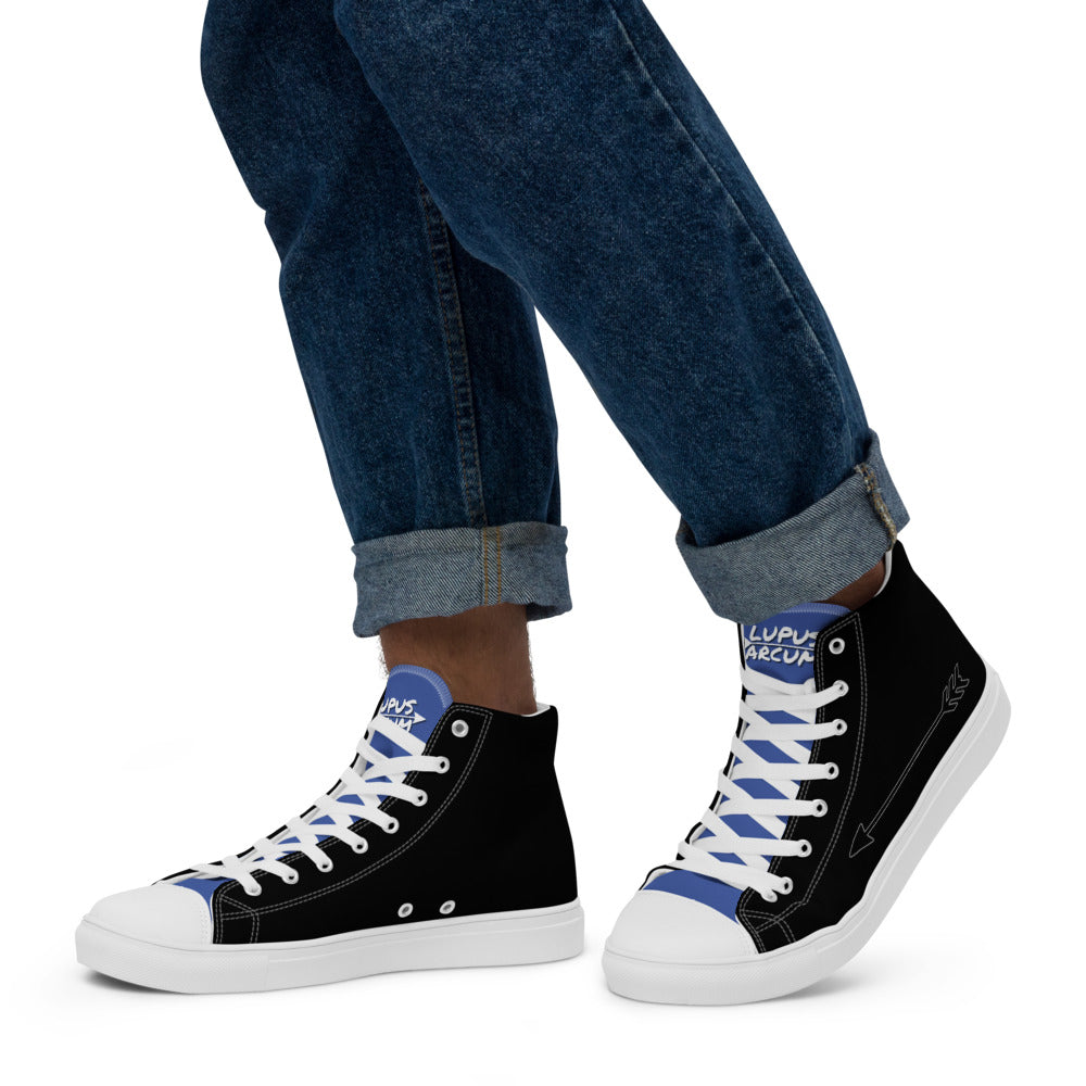 Men’s high top canvas shoes