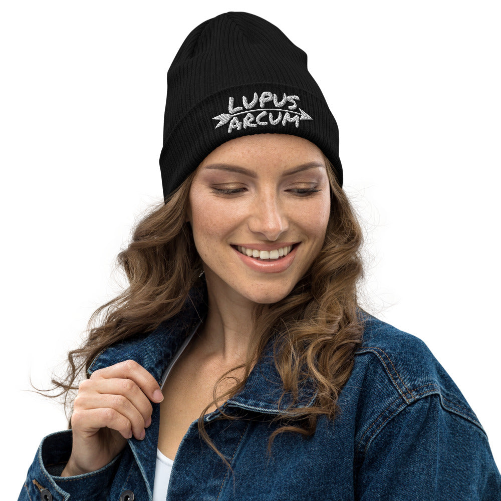 'Lupus Arcum' Organic ribbed beanie