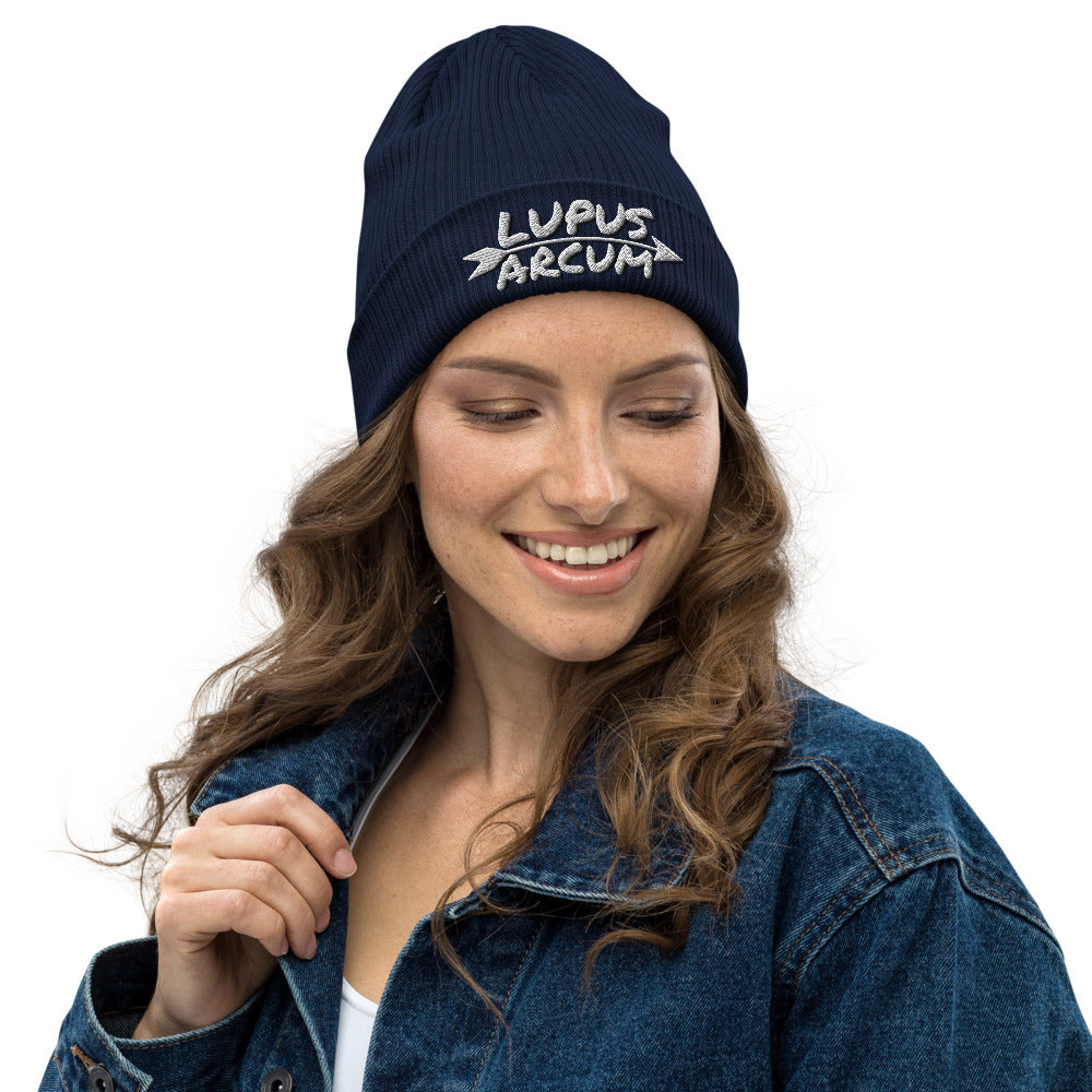 'Lupus Arcum' Organic ribbed beanie