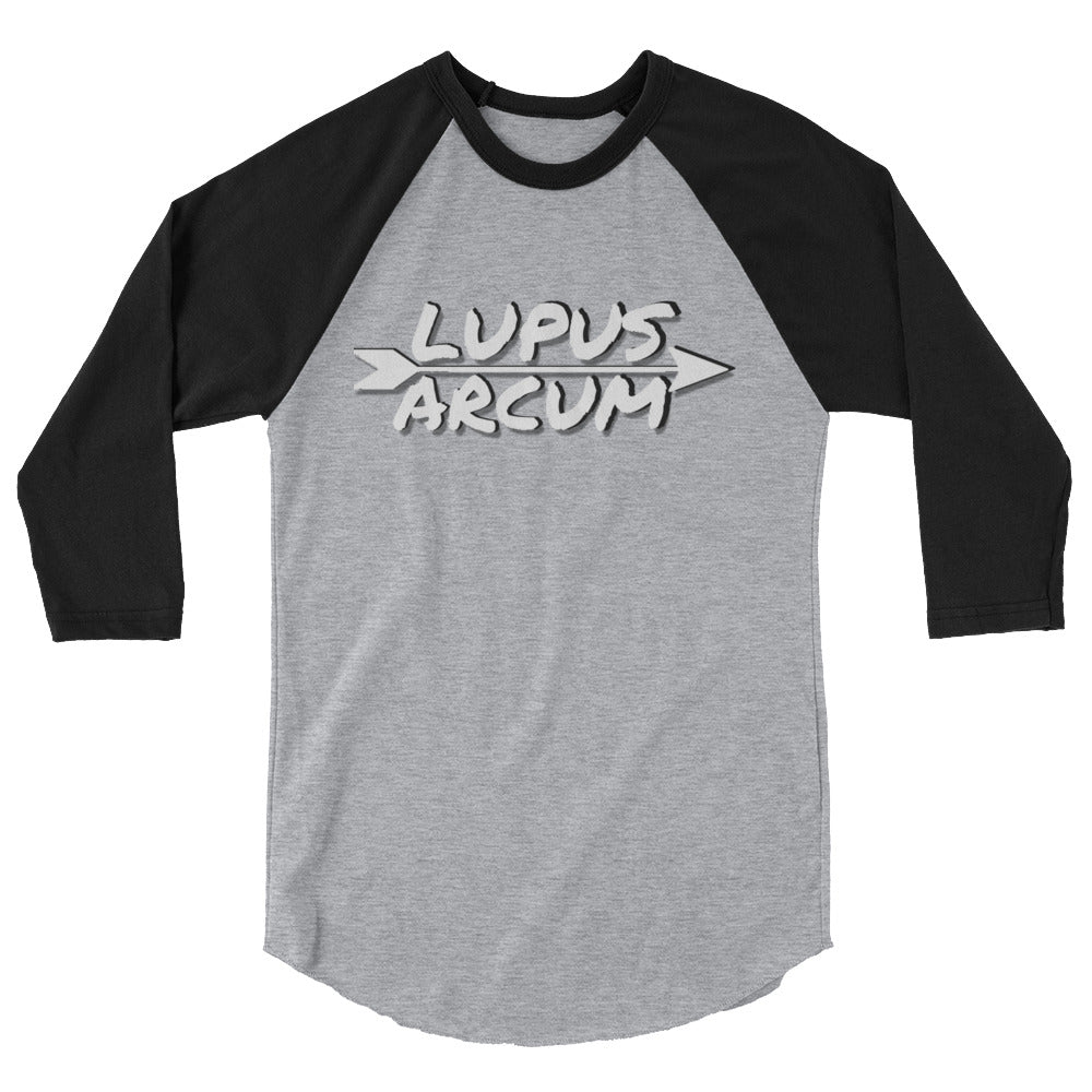 'Lupus Arcum' 3/4 sleeve raglan shirt