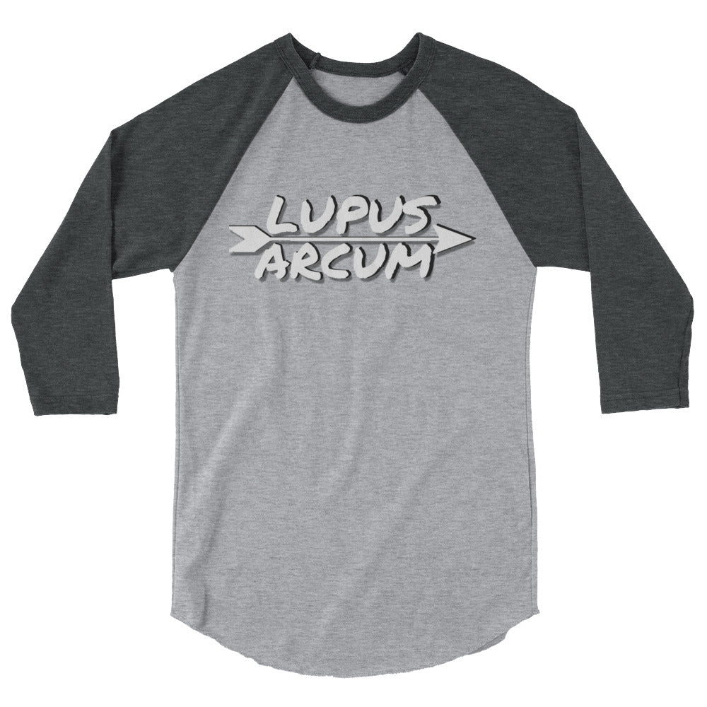 'Lupus Arcum' 3/4 sleeve raglan shirt